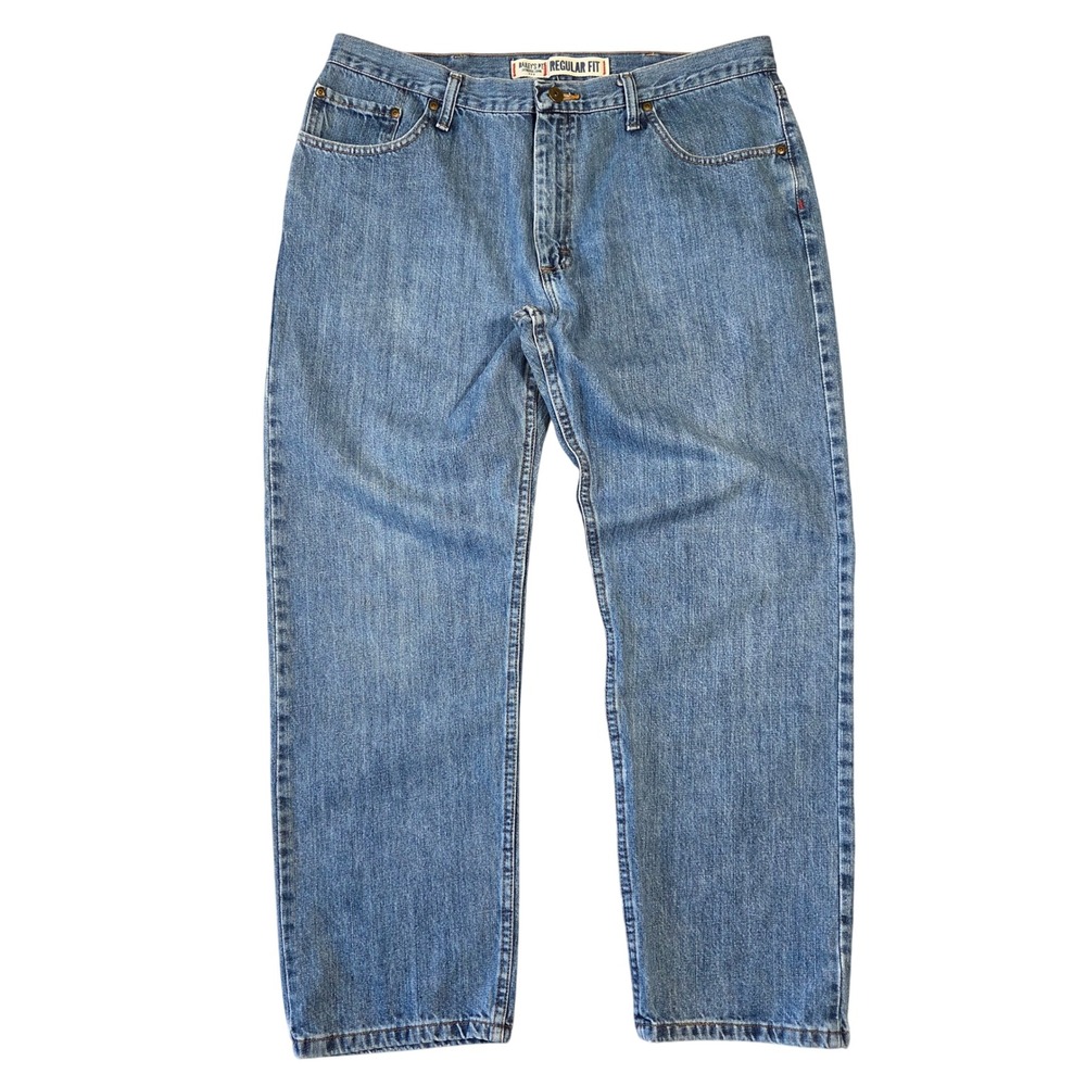 Bailey's Point Regular Fit Jeans Men 38x29 Light Wash Classic Denim Casual Pants